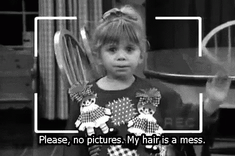 Please, No Pictures. My Hair Is A Mess. GIF - Mess Myhairisamess GIFs