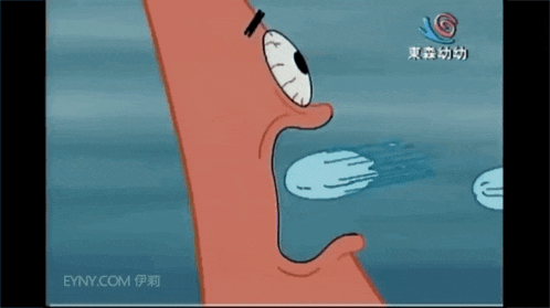 a cartoon of patrick from spongebob squarepants is being played on eyny.com