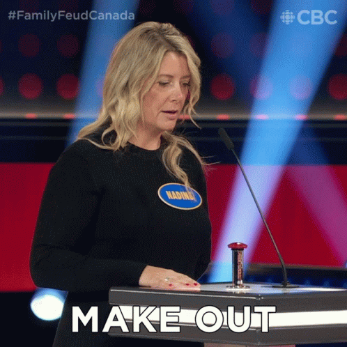 Make Out Nadine GIF - Make Out Nadine Family Feud Canada GIFs