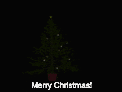 a christmas tree with balls with faces on them and the words merry christmas above them