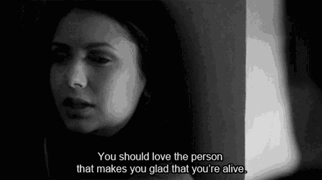 a black and white photo of a woman with a quote on the bottom