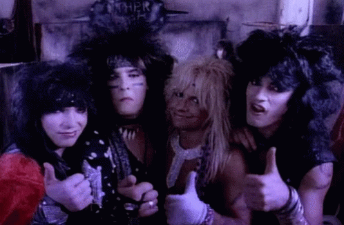 Motley Shout At The Devil GIF - Motley Shout At The Devil Thumbs Up GIFs