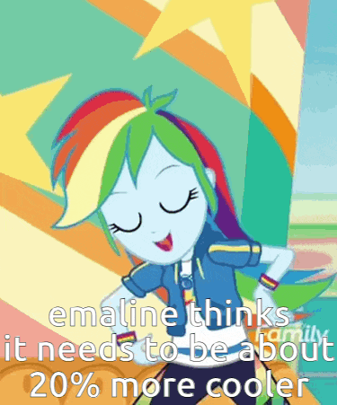 rainbow dash from my little pony equestria girls is dancing