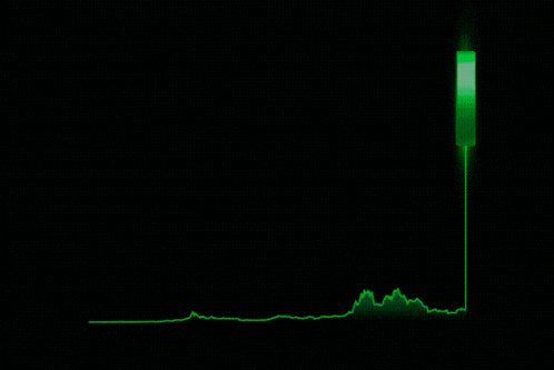 a green circle with the letter b on it is lit up on a black background