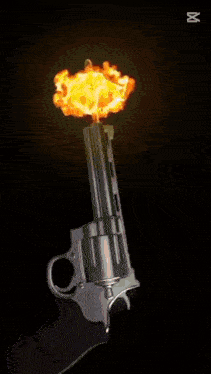 a drawing of a circle of fire with the letter m on the bottom right