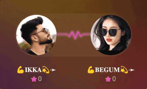 a picture of a man and a woman with the name ikka and begum