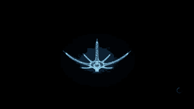 a computer generated image of a starfish with a circle in the middle