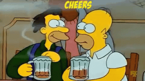 Homer Simpson Lenny Leonard GIF - Homer Simpson Lenny Leonard Cheers GIFs