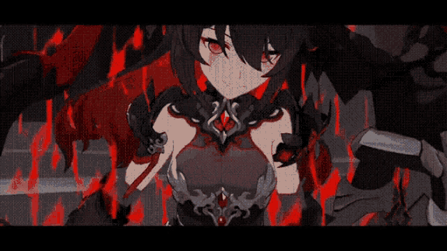 a video game screen shows a monster with a red light coming out of it