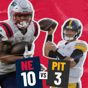 two football players holding signs that say pit vs 3