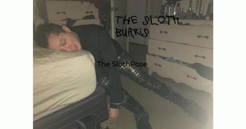 The Sloth Burris The Sloth Pose GIF - The Sloth Burris The Sloth Pose Goth Model GIFs
