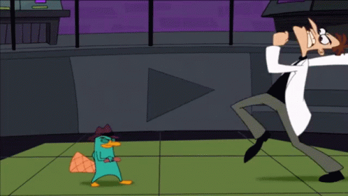 Phineas And Ferb Perry The Platypus GIF - Phineas And Ferb Perry The Platypus Fight GIFs
