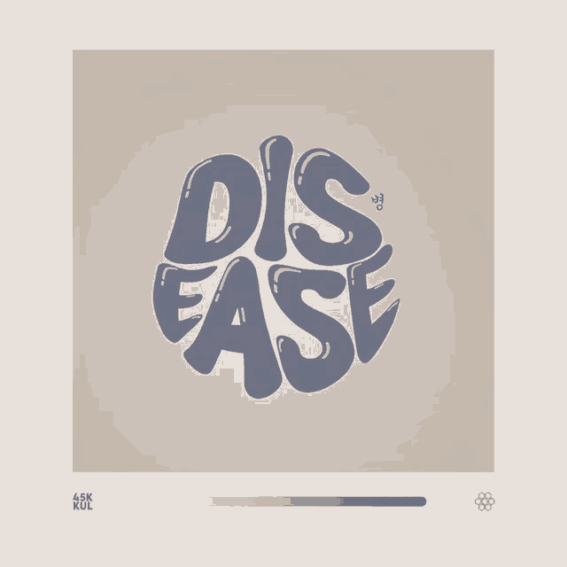 a poster with the word disease written in a circle