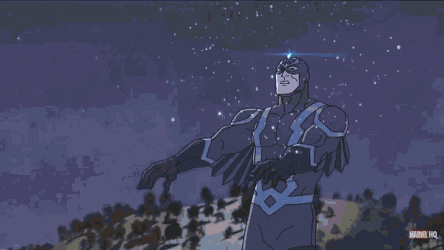 a man in a superhero costume is shooting a lightning bolt from his eyes