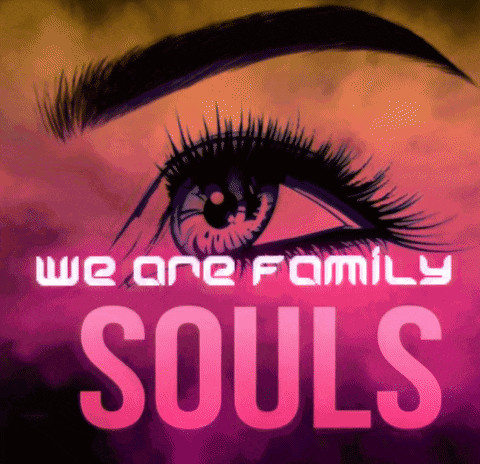 a poster that says we are family souls