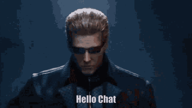 Albert Wesker Resident Evil GIF - Albert Wesker Resident Evil Hello Chat GIFs