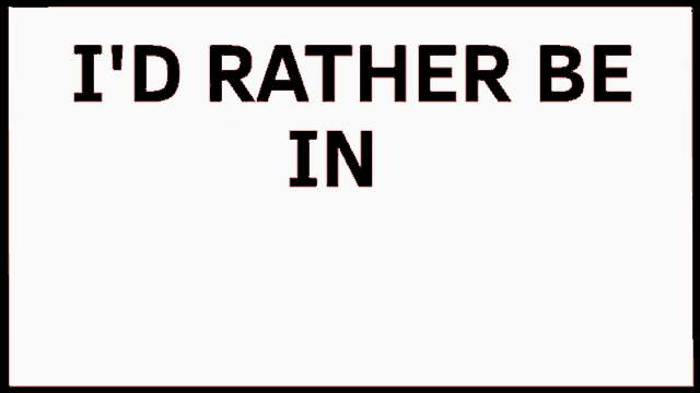 a sign that says ' i 'd rather be in cromer ' on it