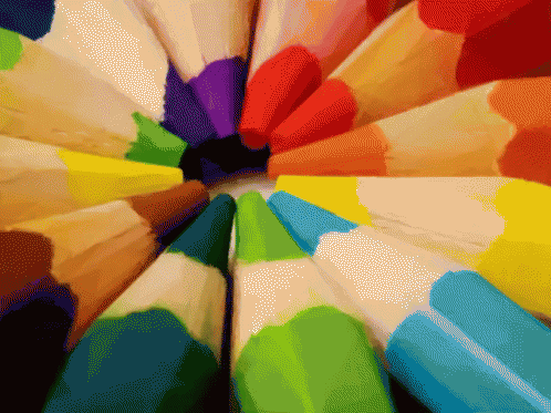 Color Colored Pencils GIF - Color Colored Pencils Rainbows GIFs