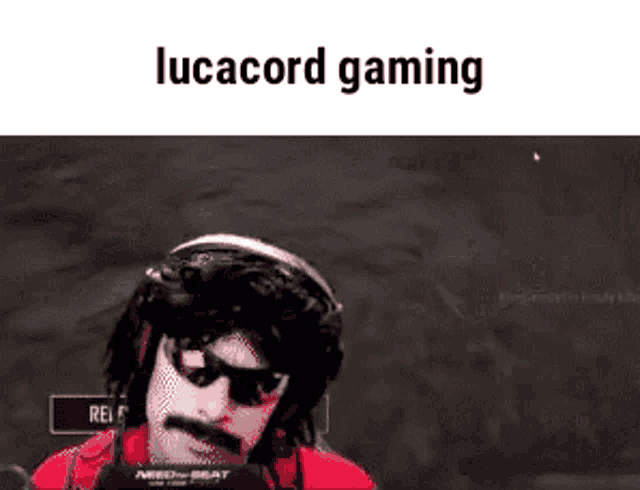 a man with a mustache and sunglasses is wearing a helmet and sunglasses while playing a video game .