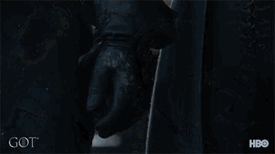 a man and a woman are standing next to each other with the word got written on the bottom