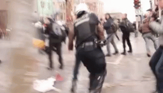 Riot Fight GIF - Riot Fight Crowd GIFs