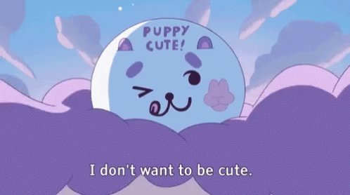 Puppy Cute I Dont Want To Be Cute GIF - Puppy Cute I Dont Want To Be Cute Happy GIFs