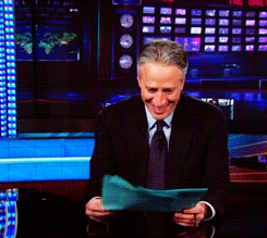 Haha, News! GIF - The Daily Show Jon Stewart Laugh GIFs