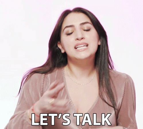 Lets Talk We Need To Talk GIF - Lets Talk We Need To Talk Chit Chat GIFs