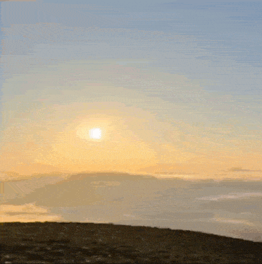 a drawing of a sunset with the word life written in the sky