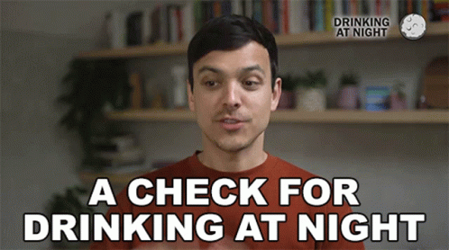 A Check For Drinking At Night Mitchell Moffit GIF - A Check For Drinking At Night Mitchell Moffit Asapscience GIFs