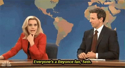 Seth Meyers Beyonce Fan GIF - Seth Meyers Beyonce Fan Beyonce GIFs