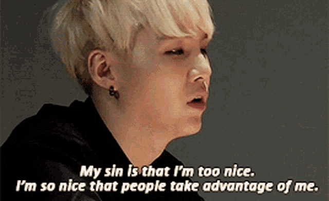 a young man with a nose ring is talking about his sin