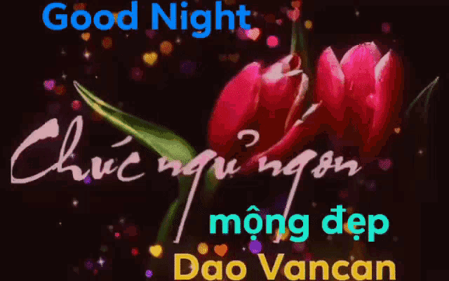 Good Night Flowers GIF