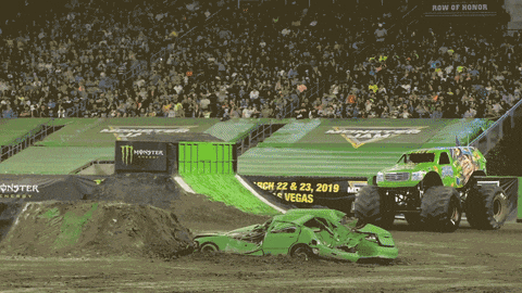 a monster jam event is being held in vegas on march 22 and 23