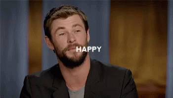 Chris Hemsworth Happy GIF - Chris Hemsworth Happy Yes GIFs
