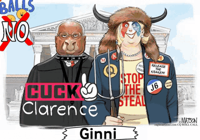 a cartoon of a man and a woman with the name ginni