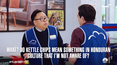 Do Kettle Chips Mean Something In Honduran Culture That Im Not Aware Of Mateo GIF - Do Kettle Chips Mean Something In Honduran Culture That Im Not Aware Of Mateo Superstore GIFs