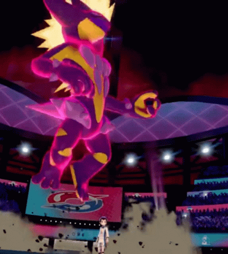 Toxtricity Pokemon Sword And Shield GIF - Toxtricity Pokemon Sword And Shield Air Guitar GIFs