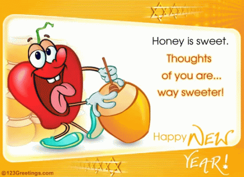 Happy Rosh Hashana Sweet Thoughts GIF - Happy Rosh Hashana Sweet Thoughts Happy New Year GIFs