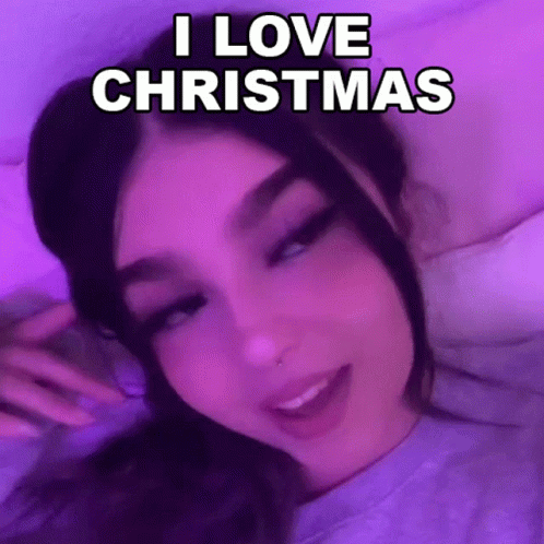 I Love Christmas Ashley GIF - I Love Christmas Ashley Ashleybtw GIFs