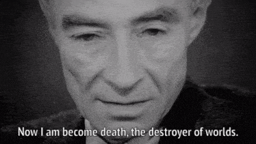 Now I Am Become Death Oppenheimer GIF - Now I Am Become Death Oppenheimer Robert Oppenheimer GIFs