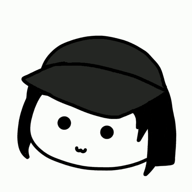 a blurry picture of a person 's face with a black hat