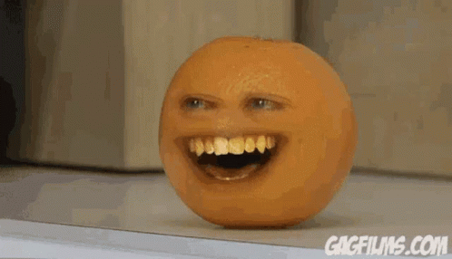 Annoying Orange Laugh GIF