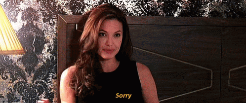 Sorry Angelina Jolie GIF - Sorry Angelina Jolie Smile GIFs
