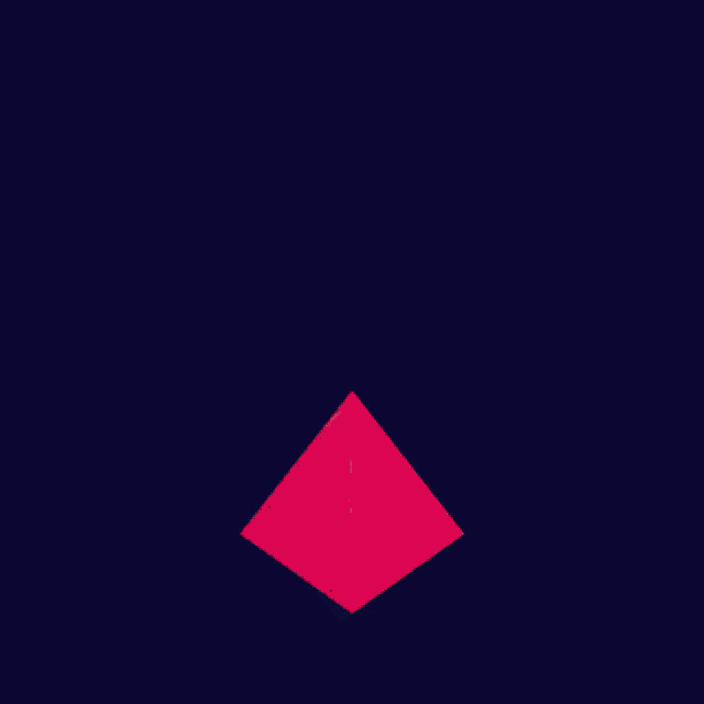 a glowing swirl with a square in the center