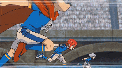 a pixel art drawing of a soccer player with a cape