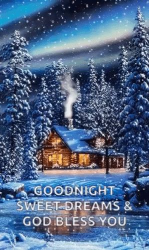 Good Night Cabin GIF - Good Night Cabin Snow GIFs