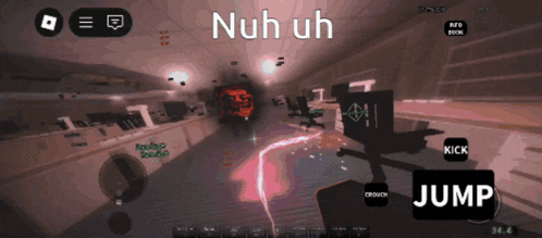 a screenshot of a video game with the words " nuh uh "