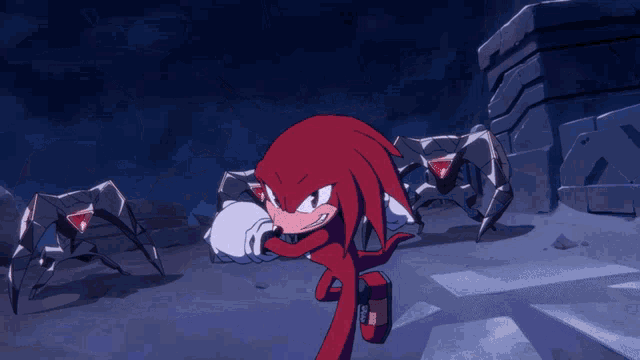 Sonic Frontiers Knuckles GIF - Sonic Frontiers Knuckles Fight GIFs
