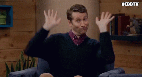 Straight Face GIF - Straight Face Hands Up GIFs